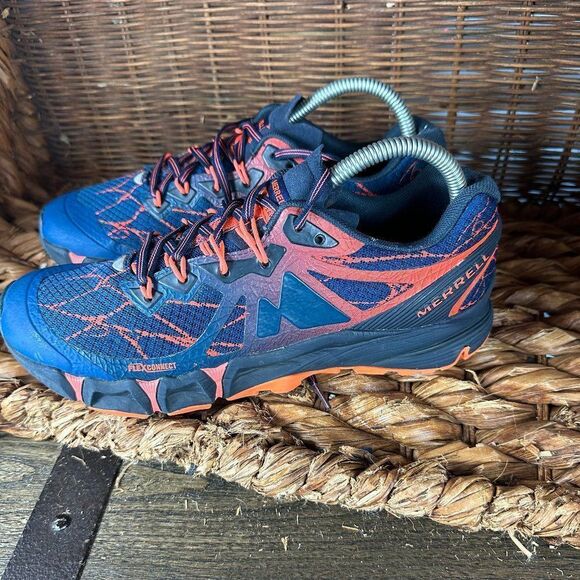 Merrell Women's Sneakers in Blue and Orange - Picture 4 of 7
